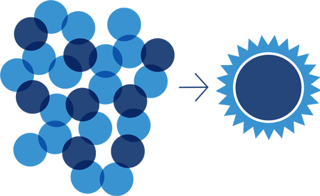 Graphic representing renewable energy.