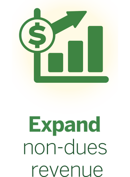 Expand Non-dues Revenue service graphic.